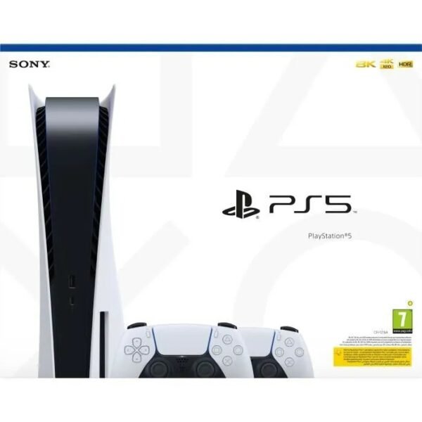 Console PlayStation 5 Standard + 2ème Manette DualSense Blanche – Image 10